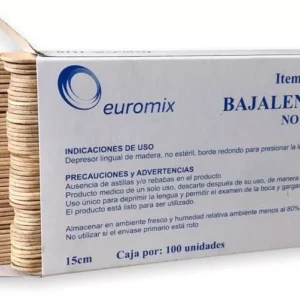 Bajalengua madera x100u